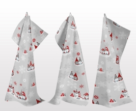 Рогожка набивная рис. 10426/1 Лесные гномы, 150см