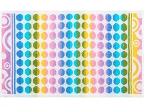 6с104.411ж1 Палитра (белая радужка) Полотенце махровое 67х40см