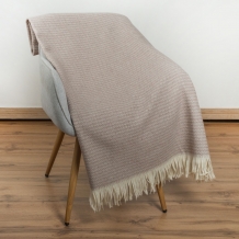 25СП200С-ДЯ Плед п/ш декоративный 140*220 "Волна" цв. какао (2-4)