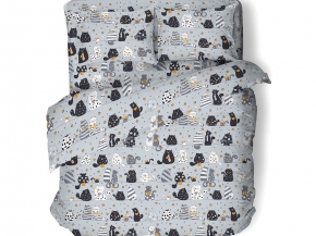 Бязь набивная 262/8 Миледи рис. 5002310/1 Коты Д, 150см