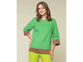 23С193-ШР/039/ст 790/0 Туника женская, 170-92-98 зеленый