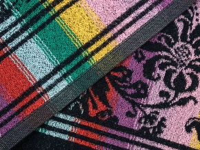 6с104.411ж1 Париж (темно-синяя радужка) Полотенце махровое 67х40см