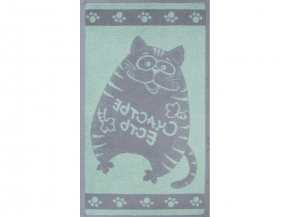 6с104.411ж1 Счастье есть(мятный2) Полотенце махровое 67х40см