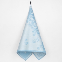 7С-128ЯК 50*70 Полотенце "Фиалки" цв. небесный (многоцветный)