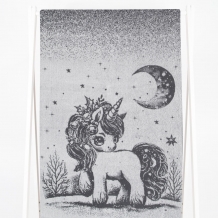 6с102.411ж1 Волшебная ночь(графит5) Полотенце махровое 67х150см