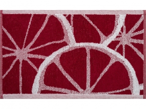 1с105.413ж1 Цитрусовые(бордо1) Полотенце махровое 50х30 см