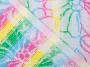 6с104.411ж1 Ромашковое поле (св.радужка) Полотенце махровое 67х40см