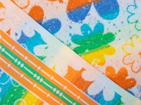 6с102.411ж1 Цветы полевые (белая радужка) Полотенце махровое 67х150см