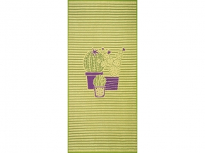 6с102.411ж1 Кактус-полоска(3-сирень4) Полотенце махровое 67х150см