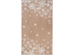 6с103.512ж2 Снежинки-арт (лен3) Полотенце махровое 50х90см