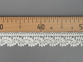 35мм. Кружево гипюр Ajur HX 2316-milk/ш.3,5см, молочный