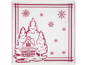 9с25.110ж1 Домик1(ДТЭ бордовый) Салфетка 50х50см