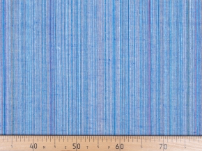 Ткань п/лён пестротканый арт. 1-25 лен 40%, хл. 60%, пл. 160гр Синие полоски, 150см