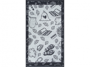 6с103.412ж1 Атрибуты бани(антрацит) Полотенце махровое 50х90см