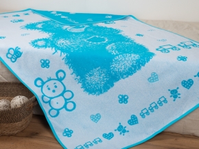 5с081.400.1 Миша (Бирюза10) Плед 103х160 см