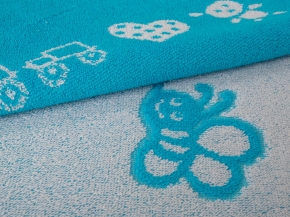 5с081.400.1 Миша (Бирюза10) Плед 103х160 см