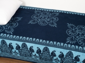 3с109.411ж1 Греция(т.синий2) Плед 208х150 см