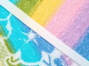 6с104.411ж1 Алеся (белая радужка) Полотенце махровое 67х40см