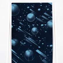 6с102.411ж1 Брызги (т.синий2) Полотенце махровое 67х150см