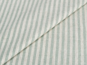 Ткань полульняная арт. ЛСП(0,5*0,5)_70/30_220/120_П_01 полоска зеленая (0,5*0,5), 220см