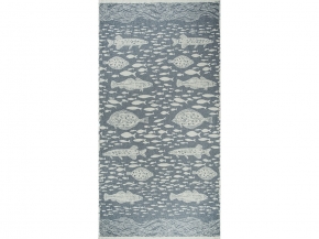 25С138-ШР/у. 65*140 Полотенце "Океан-1" цв. 335 рис. 715 синий