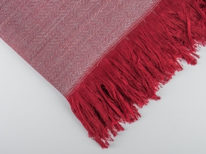 25СП196С-ДЯ Плед п/ш декоративный в/рул 160*220 "Гладь" цв. бордо (9-5)