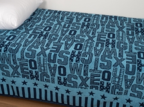 3с109.412ж1 Letters(т.синий2) Плед 208х200 см