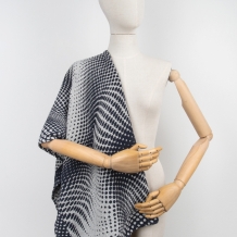 17С356-ШР/у. 55*115 Полотенце "Иллюзия-1" цв. 1 рис. 203 черный