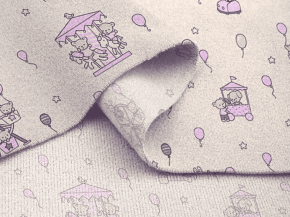 Фланель набивная арт 514 гр рис 29144/2 Карусель, 90см