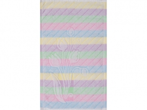 1с105.413ж1 Тюльпан (св.радужка1) Полотенце махровое 50х30 см