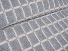 Одеяло хлопковое ОБ-420 140*205 клетка цв. серый