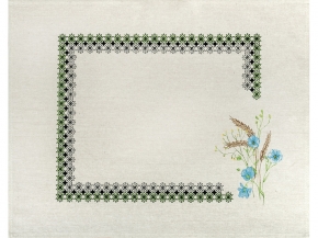 24С112-ШР/р.п./фкор Комплект полотенец из 3 шт 46*60 "Букеты-3" цв. 1 рис. 376 ПЕРЕСОРТ