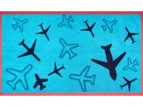 6с104.411ж1 Самолеты(3-бир-т.син) Полотенце махровое 67х40см