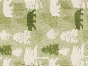 Одеяло хлопковое 170*205 жаккард  5 "Лес" цв зеленый