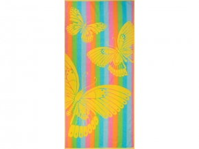 6с102.411ж1 Бархатный сезон (желт.радужк2) Полотенце махровое 67х150см