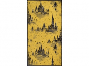 6с102.413ж1 Зимняя сказка(т.желтый) Полотенце махровое 81х160см