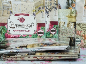Скатерть рогожка 145*110 "Романтика" Английский сад