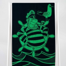 6с102.413ж1 Капитан (темно-синий7) Полотенце махровое 81х160см