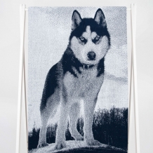 6с102.411ж1 Хаски 2 (темно-синий) Полотенце махровое 67х150см