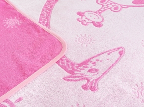 5с081.400.1 Жирафик (розовый2) Плед 103х160 см