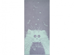 6с102.411ж1 Парочка (мятный2) Полотенце махровое 67х150см