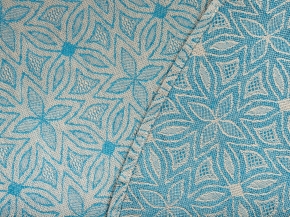 21С256-ШР D204 Скатерть круглая "Лунный цветок" цв. 9 рис. 298 синий