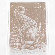 6с102.513ж2 Рождественской ночью (лен3) Полотенце махровое 81х160см