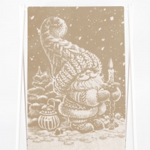 6с102.511ж2 Рождественской ночью(лен3) Полотенце махровое 67х150см