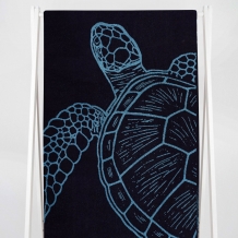 6с102.413ж1 Морская черепаха(темно-синий6) Полотенце махровое 81х160см