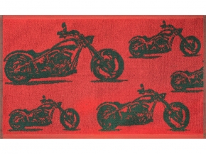 6с104.411ж1 Мото-паттерн(т.зеленый1) Полотенце махровое 67х40см