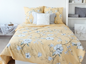 4731-БЧ Павлинка COMFORT plus 1.5 спальный комплект "Магнолия" рис. 5314-03 цв. желтый