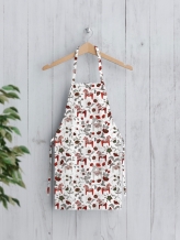 Рогожка набивная рис. 500499/1 Городецкая лошадка, 150см