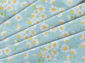 Перкаль набивной арт 140  рис 64053/2 Милора голубой,  150 см