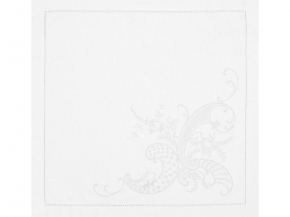 01с-44ЯК  Салфетка 45*45  "Кружева" цв. белый (по 6 шт, цена указана за 1 шт)